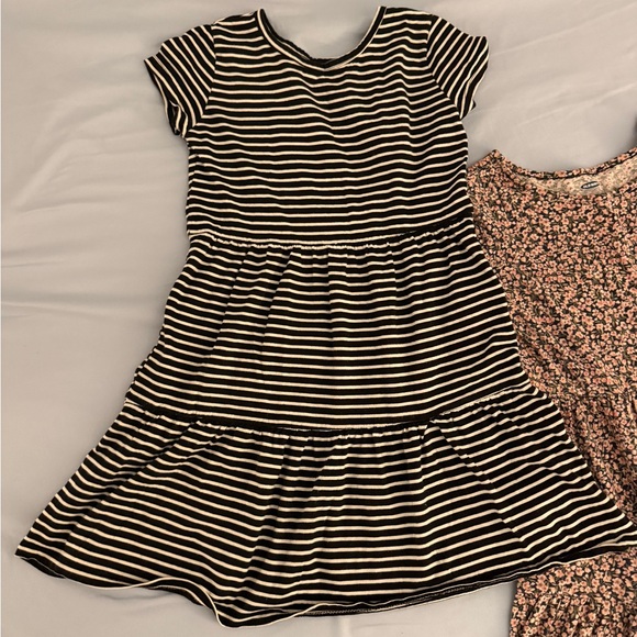 Floral and Striped Kids Dress Set - Picture 3 of 3